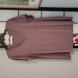 Light Purple V-Neck T-Shirt 2X